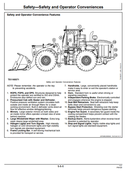 John Deere 844K Series II Loader Operation & Maintenance Manual