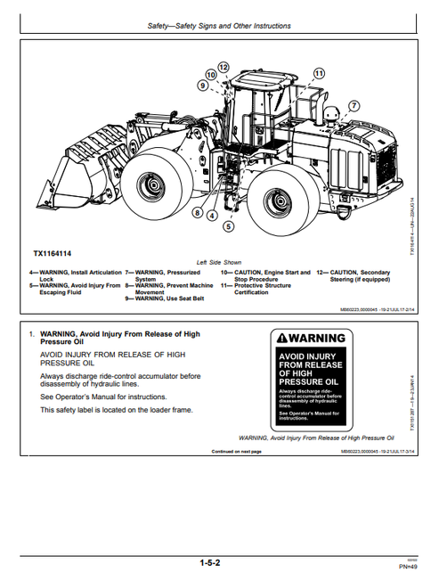 John Deere 844K Series II Wheel Loader Operator Guide PDF