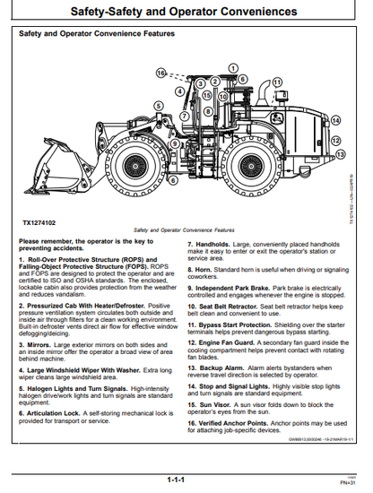 John Deere 844P 904P Loader Manual OMT473605X019 PDF