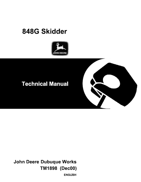 John Deere 848GB Skidder Service & Repair Manual TM1898