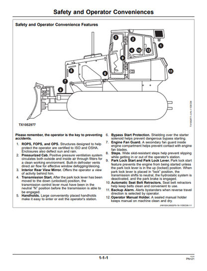 John Deere 850J Crawler Dozer Operation & Maintenance Manual PDF