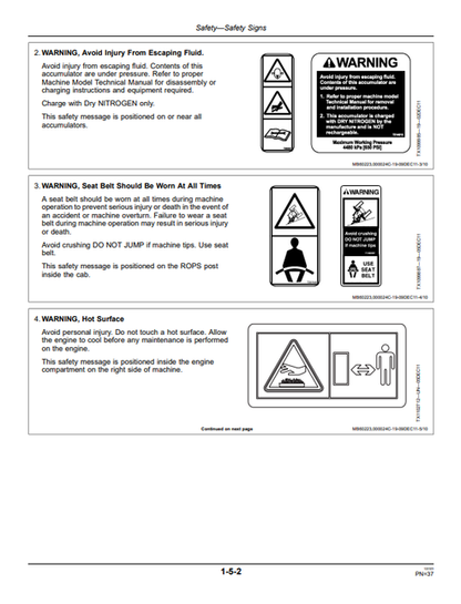 John Deere 850J Crawler Dozer Technical Operator Manual