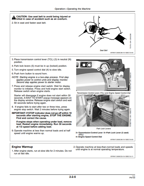 John Deere 850K Crawler Dozer Technical Operator Manual