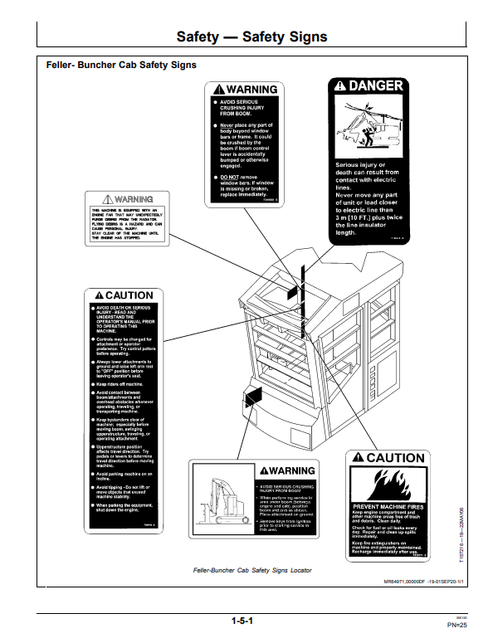 John Deere 853G/850 & 953G/950 Fellerbuncher Operator Guide