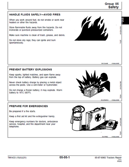 John Deere 8560 8760 8960 Technical Repair & Service Manual