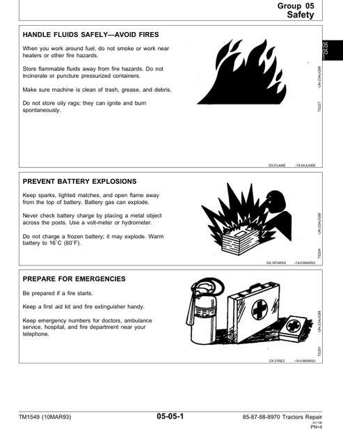 John Deere 8570-8970 Tractor Workshop Repair Manual TM1549 PDF