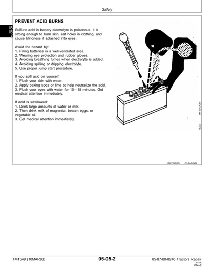 John Deere 8570 8770 8870 8970 Service Repair Manual TM1549