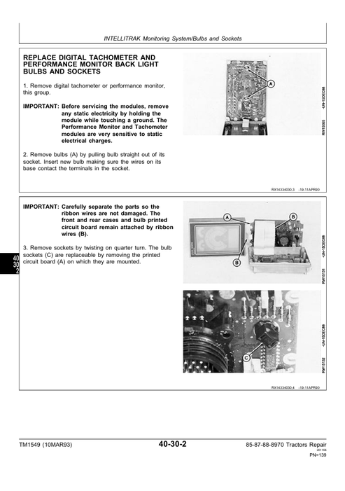 John Deere 8570 8770 8870 8970 Technical Repair Manual PDF