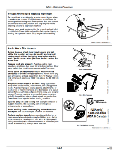John Deere 85D Excavator Manual PDF OMT239670