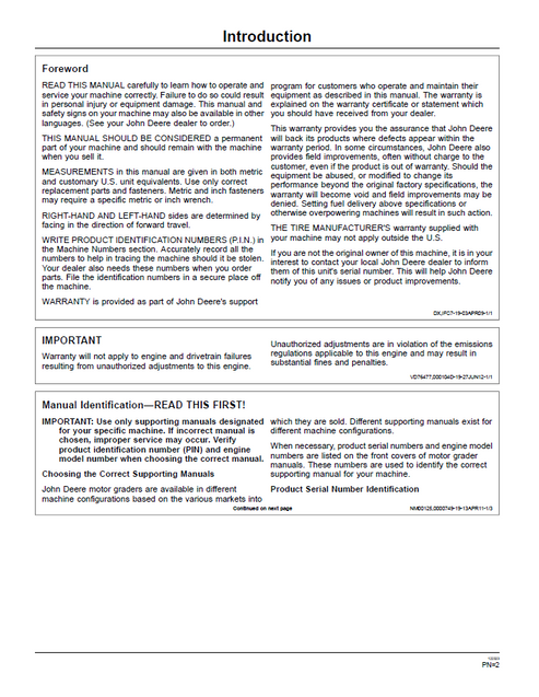 John Deere 870G 870GP 872G 872GP Operator Manual PDF