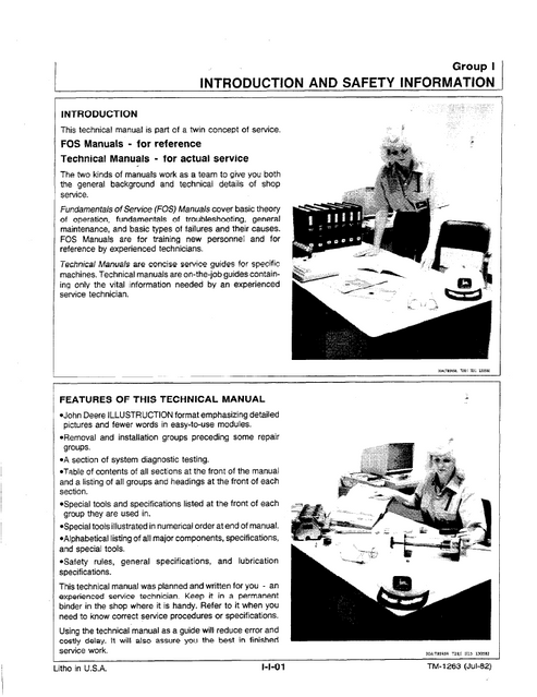 John Deere 890A Excavator Service & Maintenance Manual