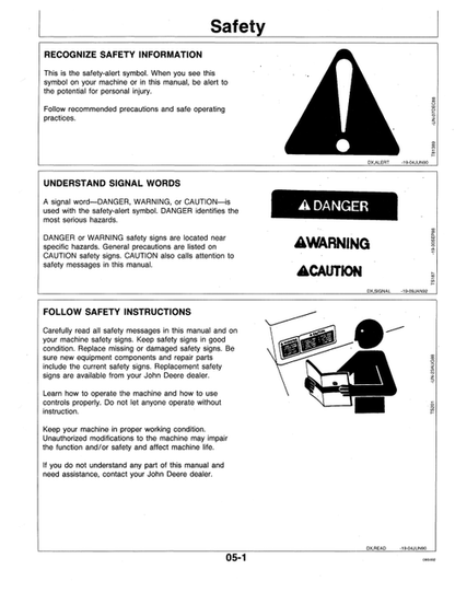 John Deere 892D-LC Excavator Operating Manual OMT144583