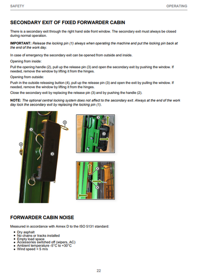 John Deere 910G & 1010G Fixed Cabin CTL Forwarder Manual F723164