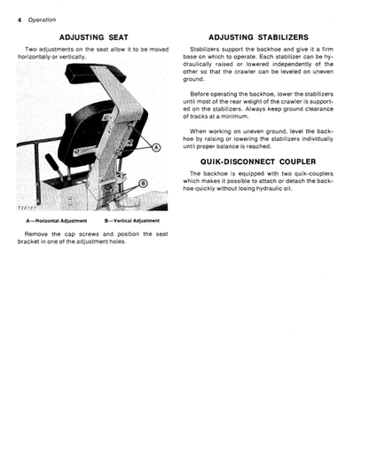 John Deere 9250 Backhoe For JD350-B And JD450-B Crawler Operation & Maintenance Manual PDF
