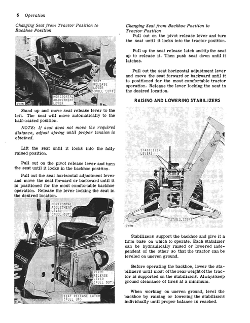 John Deere 9400 Backhoe Technical Operator Manual