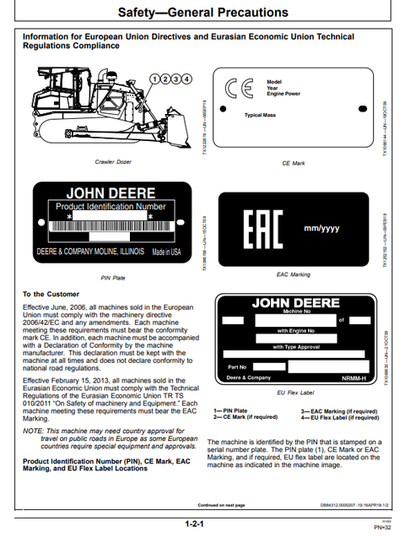John Deere 950K Crawler Dozer Technical Operator Manual