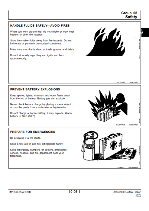 John Deere 9920 9930 Cotton Picker Workshop Technical Manual TM1283