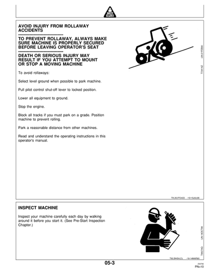 John Deere 992 LC Excavator Operating Manual OMT161069