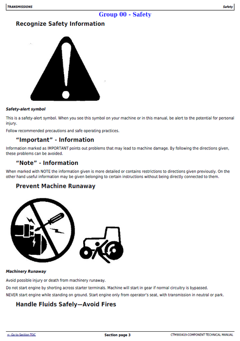 John Deere 9X3 SyncShuttle Transmission Service Technical Manual