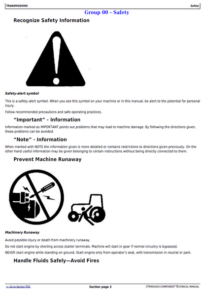 John Deere 9X3 SyncShuttle Transmission Service Technical Manual