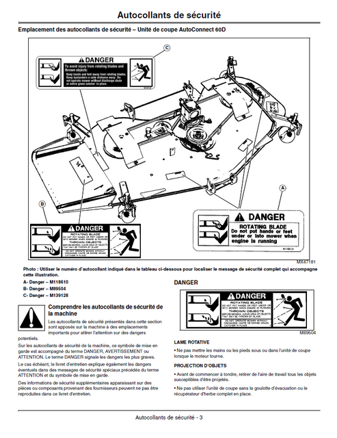 John Deere AutoConnect 54D 60D Mower Deck Manual PDF
