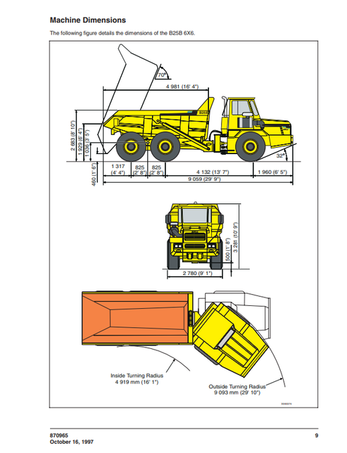 John Deere B25B Dump Truck Operator Manual PDF