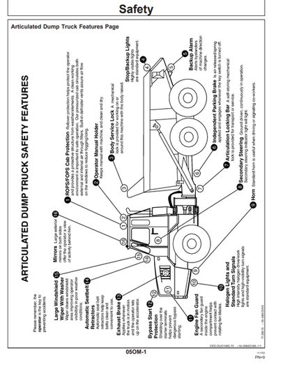 John Deere B25C Articulated Dump Truck Manual OMT167174