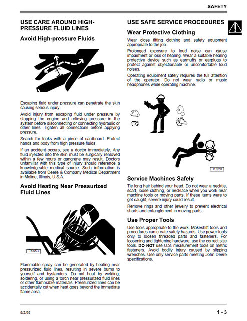 John Deere Backhoe Loader Attachment Workshop Technical Manual TM1593