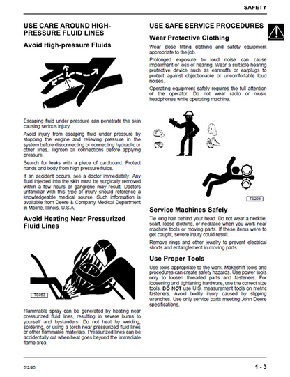 John Deere Backhoe Loader Attachment Workshop Technical Manual TM1593