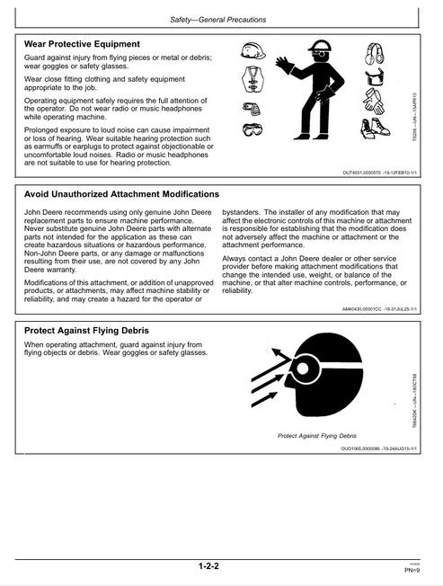 John Deere Brooms Operator Manual OMT203587 PDF