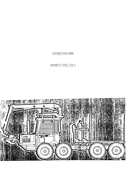 John Deere Bruunetti Mini 578 F Operator Manual 57819