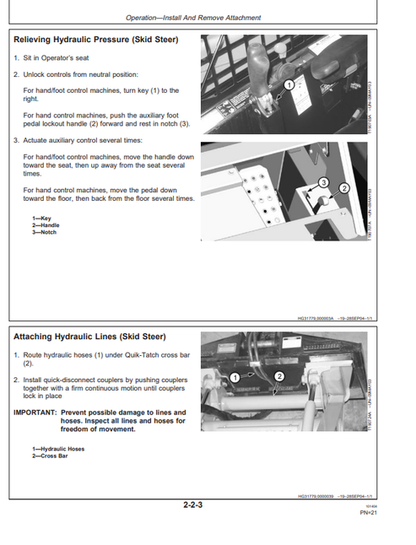 John Deere CP12B Cold Planer Equipment Operator Guide