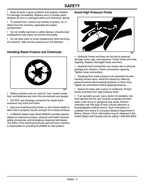 John Deere CP12 CP16 CP18 CP24 Cold Planer Manual PDF