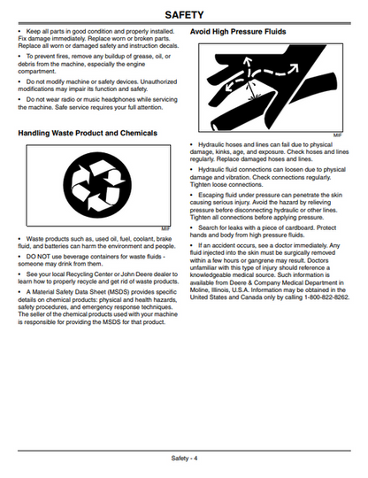 John Deere CP12 CP16 CP18 CP24 Cold Planer Manual PDF