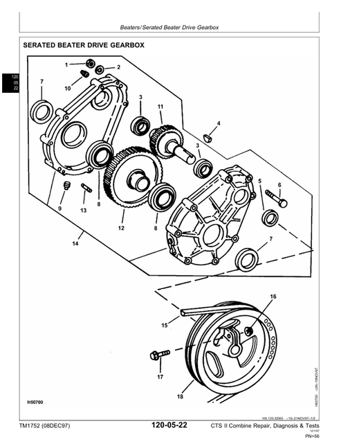 John Deere CTS II Combine Technical Service & Repair Manual