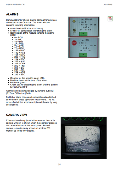John Deere CommandCenter 1.25.X Operating Manual Download