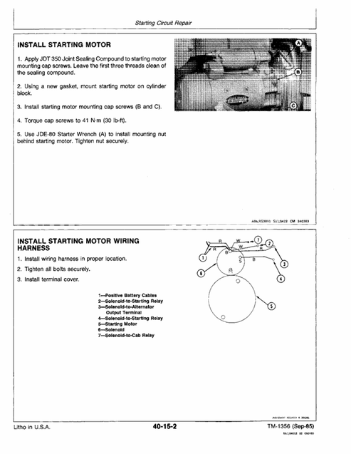 John Deere Cotton Picker Technical Manual 9940 TM1356 PDF