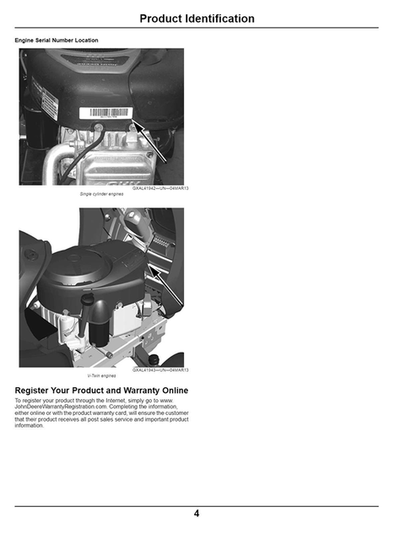 John Deere D Series D105-D170 Lawn Tractor Operator Manual