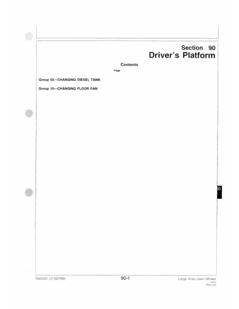 John Deere Diesel Engine 1 Service & Repair Manual TM0500