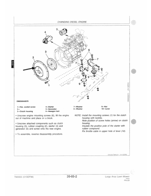 John Deere Diesel Engine 1 Technical Manual TM0500
