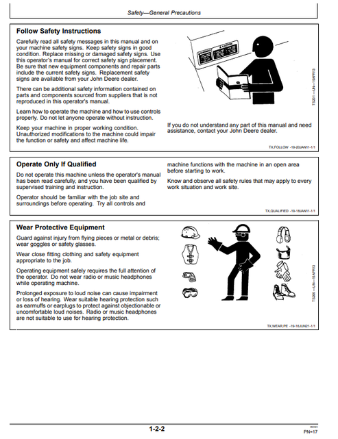 John Deere E18ZS Excavator Manual PDF OMT474367X19