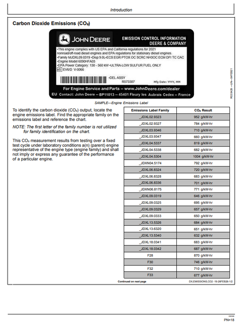 John Deere E210 E210LC E230LC Excavator Manual OMT384117X19