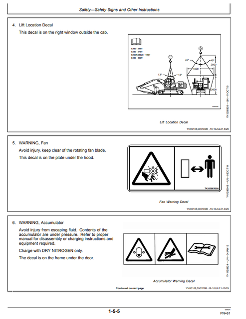 John Deere E330LC E360 Operator Manual PDF OMT401302X19