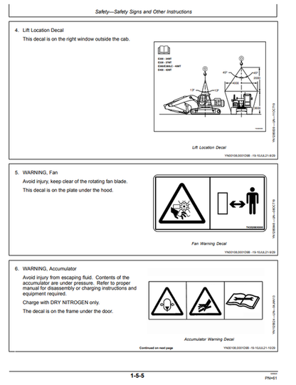 John Deere E330LC E360 Operator Manual PDF OMT401302X19