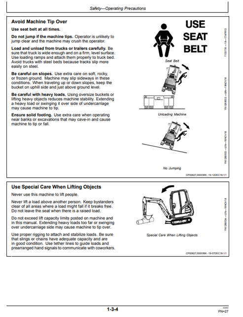John Deere E36ZS Hydraulic Excavator Technical Manual PDF