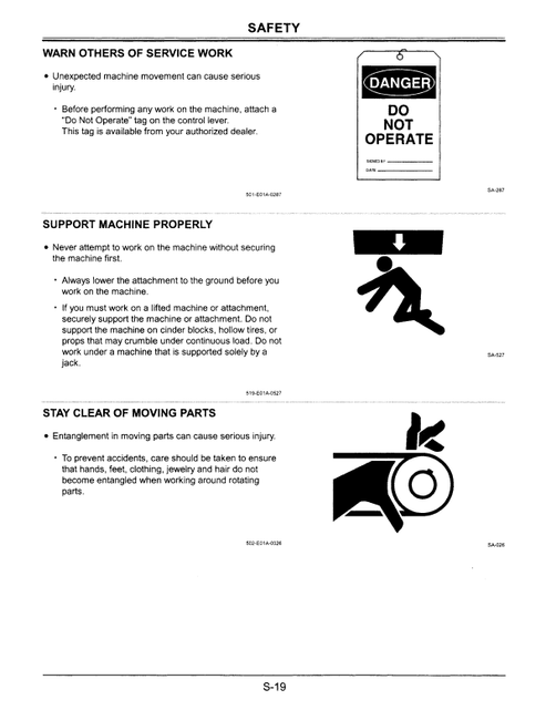 John Deere EX120-5 Hitachi Excavator Operation & Maintenance Manual