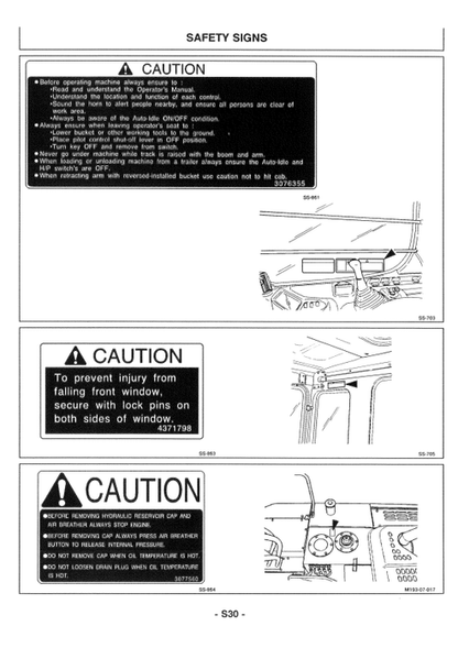 John Deere EX225USR EX225USR-LC Hydraulic Excavator Manual PDF