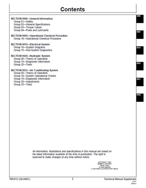John Deere EX330LC-5 EX370-5 Forester Technical Repair Manual PDF
