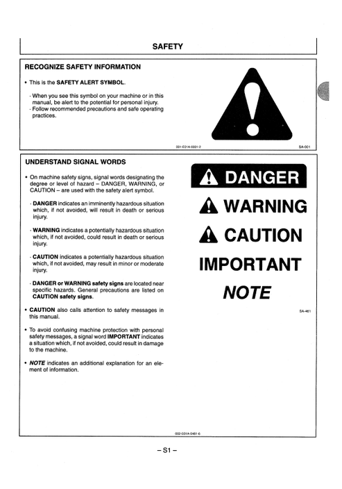 John Deere EX33U Excavator Operator Manual EM1BP12 PDF