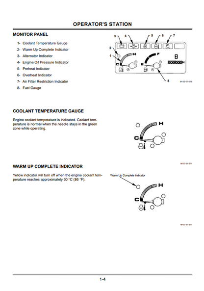 John Deere EX60-5 & EX60LC-5 Hitachi Excavator Manual EM1C121